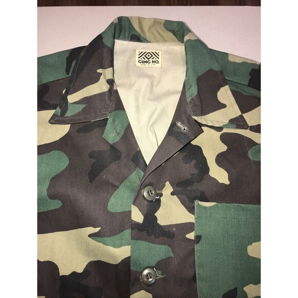 Vintage Gung Ho Adult Duck Camo Hunting Jacket Top Sz Med - Picture 3 of 5